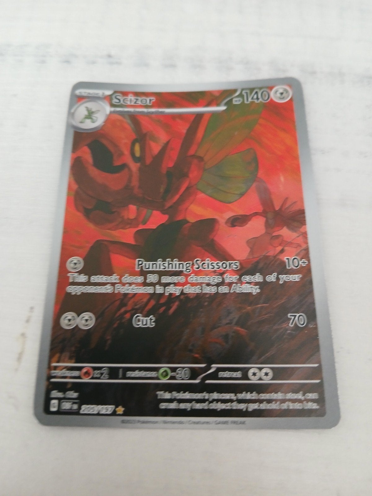 Pokémon Kaart: Scizor V (Full Art) - Zo goed als nieuw, Ophalen of Verzenden, Zo goed als nieuw, Losse kaart