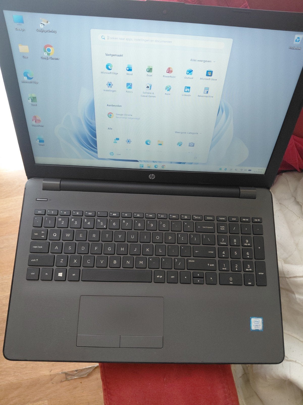 Te koop HP laptop 15,6 inch. Intel core i7., Ophalen of Verzenden, 15 inch, 2 tot 3 Ghz, SSD