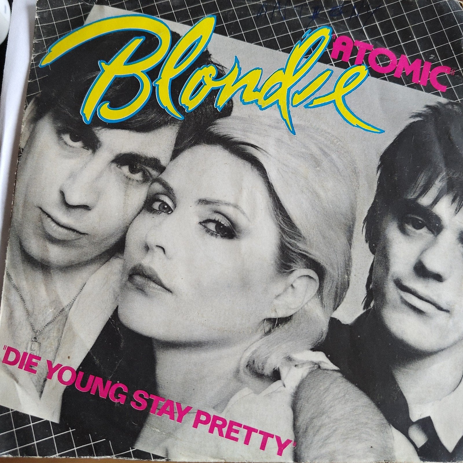 Blondie - Atomic / Die Young Stay Pretty 7 inch single, Cd's en Dvd's, Vinyl Singles, Gebruikt, EP, Fotohoes, Originele persing