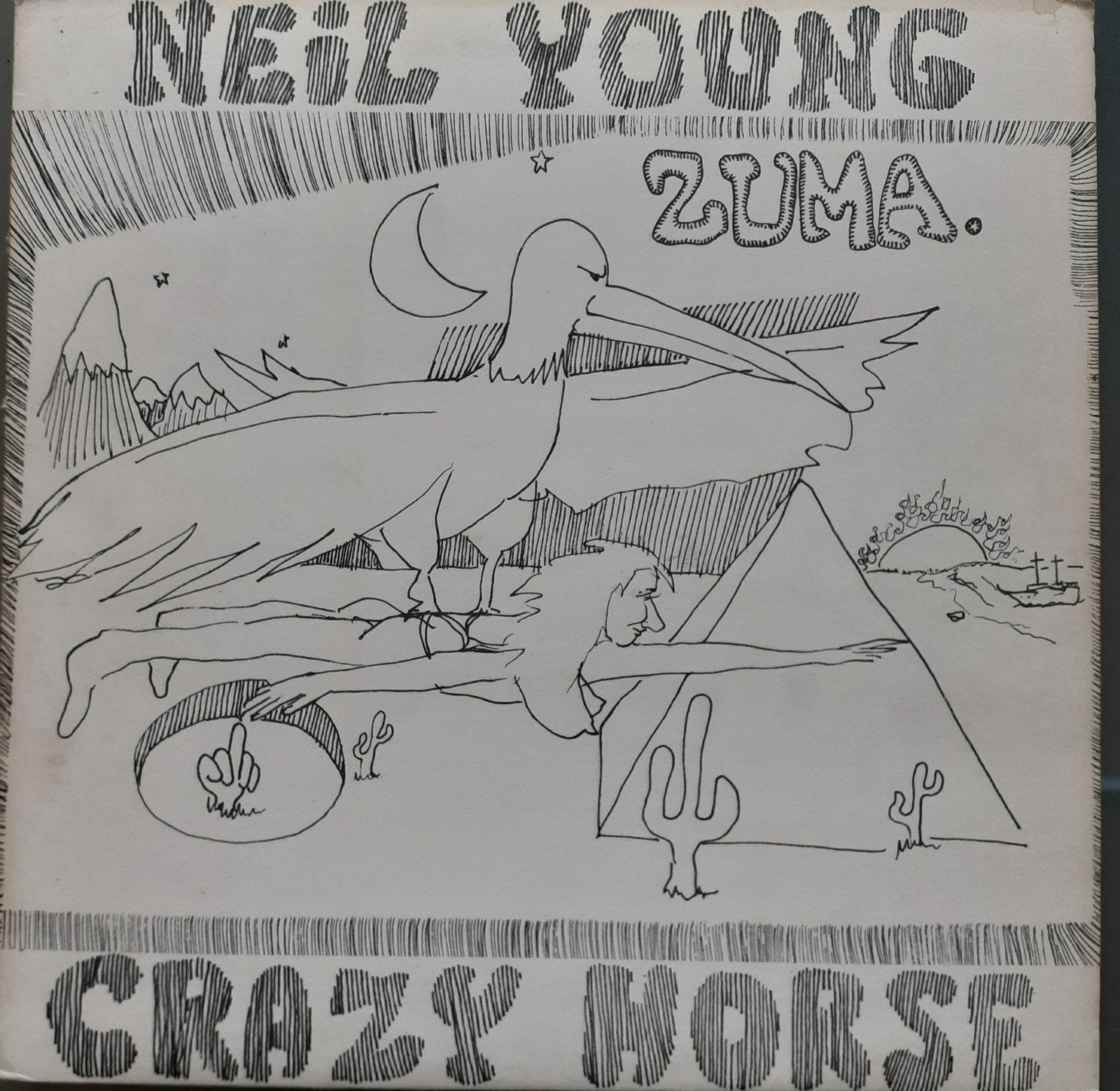 Neil Young with Crazy Horse - Zuma LP (1975), LP, Rock, Gebruikt, Originele persing