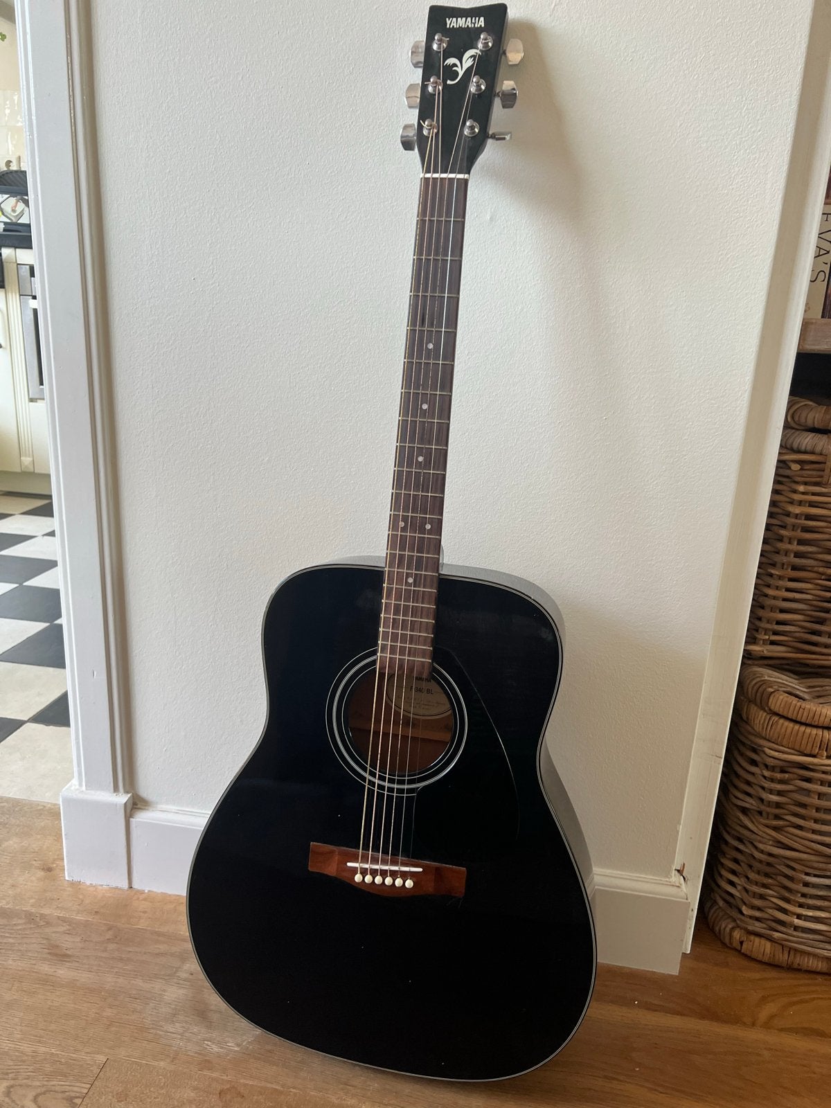 Yamaha F-340 BL Westerngitaar - Gebruikt met stalen snaren, Ophalen, Gebruikt, Western- of Steelstringgitaar