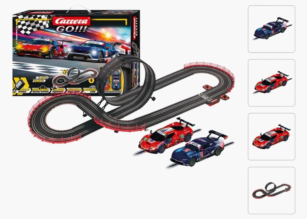 Carrera GO!!! Racebaan Set met Looping en Ferrari Auto's, Ophalen, Carrera, Elektrisch, Met looping
