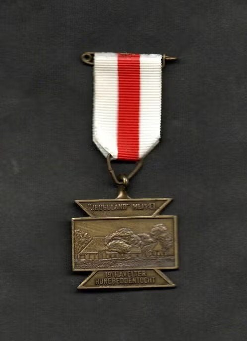 Medaille Meppel Jeugdland 19e Havelter Hunebeddentocht., Verzamelen, Ophalen of Verzenden, Zo goed als nieuw