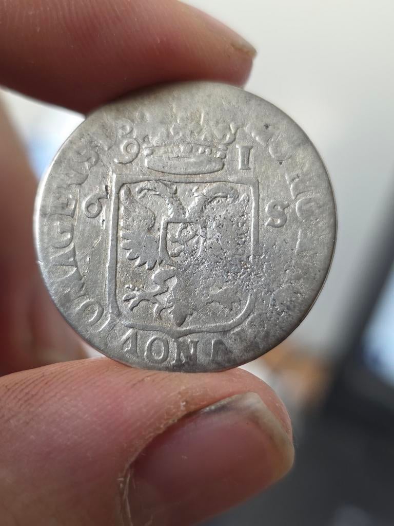6 stuiver rijderschelling 1691 Nijmegen, Vóór koninkrijk, Verzenden, Zilver, Overige waardes