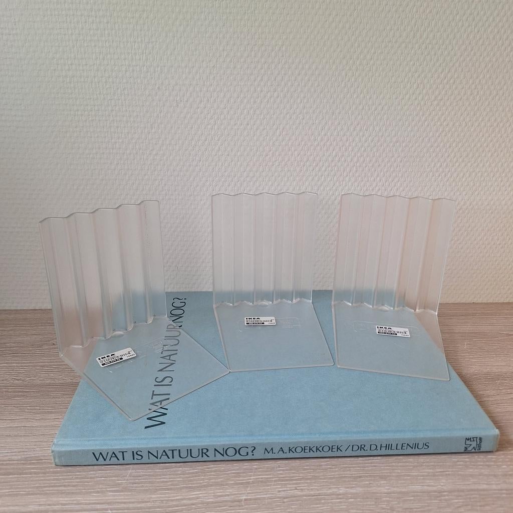 3 vintage Ikea Bokis design zigzag boekensteunen Memphis 80s, Ophalen of Verzenden, Zo goed als nieuw