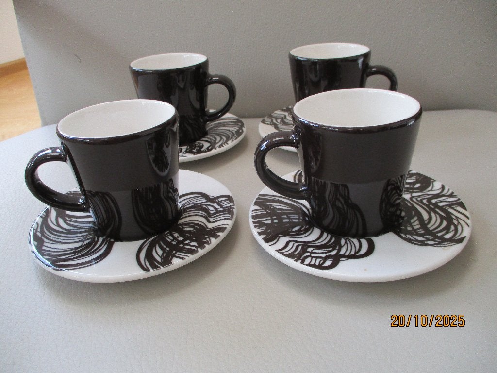 Iittala - Heikki Orvola - espresso - Finland, Overige typen, Ophalen of Verzenden, Zo goed als nieuw, Zwart