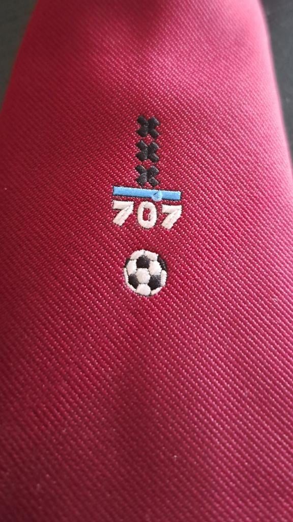 Amsterdam 707 Voetbaltoernooi 1982 stropdas rood, Ophalen of Verzenden, Nieuw, Gebruiksvoorwerp