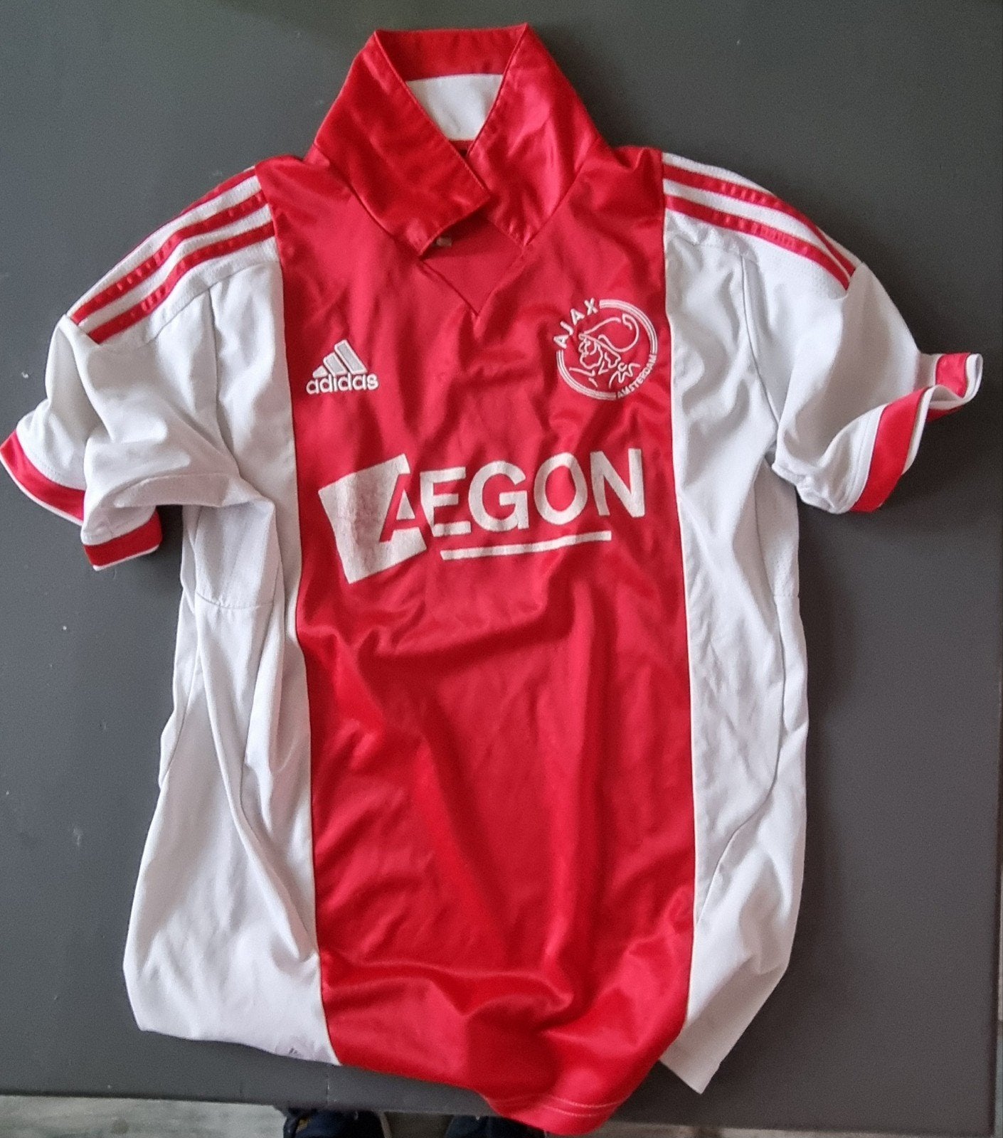 Ajax Thuisshirt Adidas Aegon Maat S, Maat M, Ophalen of Verzenden, Gebruikt, Shirt
