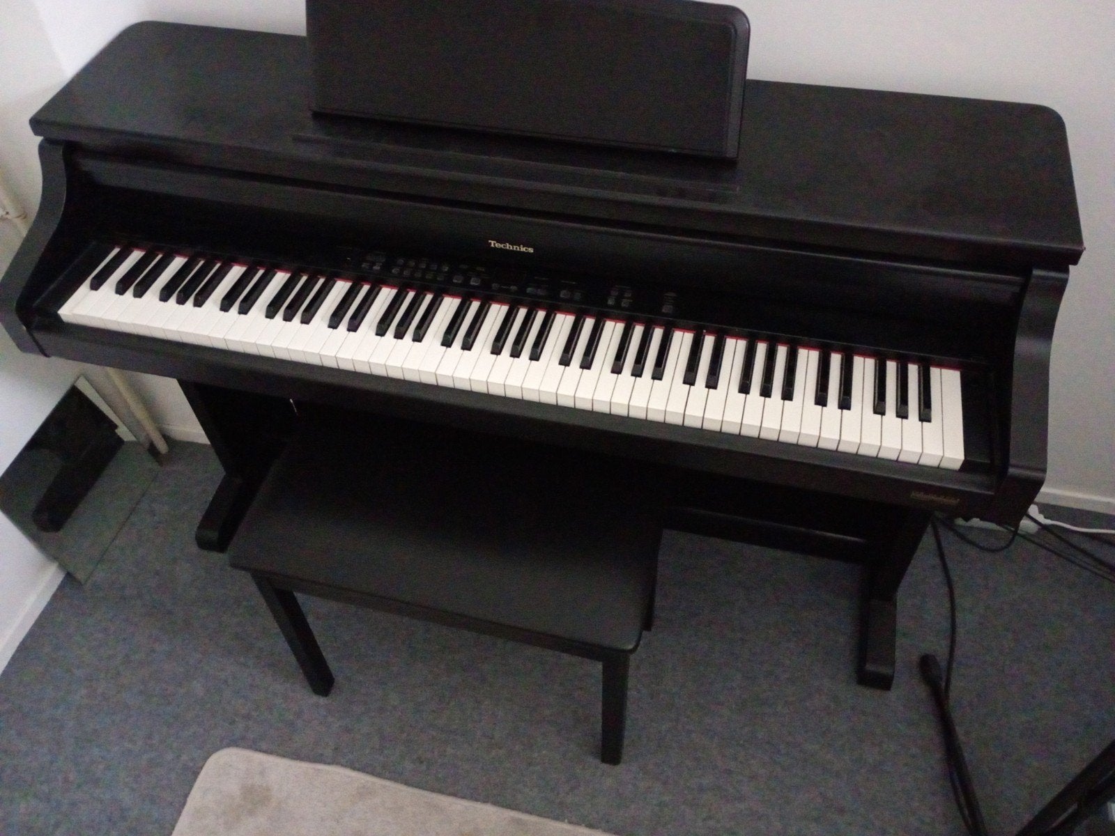 Technics sx-px207 piano, Ophalen, Gebruikt, Zwart, Piano