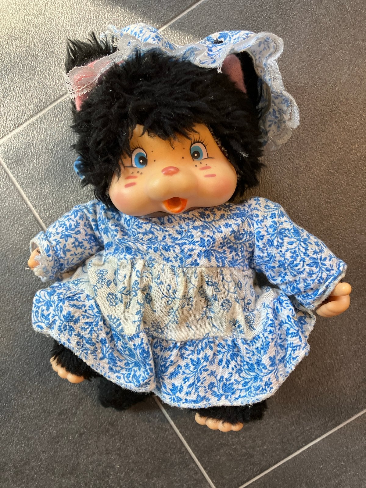 Vintage Monchhichi poppen - set van 3, Ophalen of Verzenden, Gebruikt, Overige typen