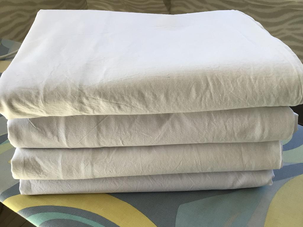 Witte lakens, Eenpersoons, Wit, Overige typen, Nieuw