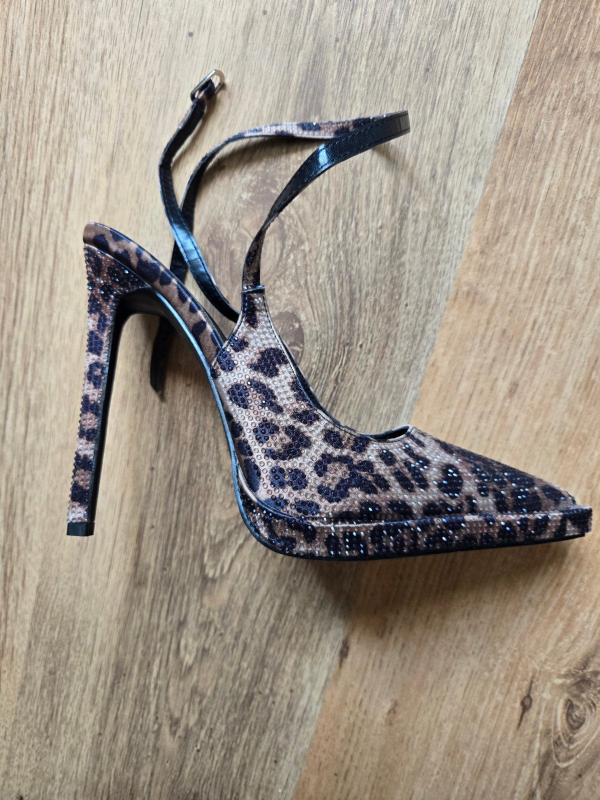 SIMMI London Leopard Print Hakken met Enkelbandje, Kleding | Dames, Schoenen, Pumps, Bruin, SIMMI London, Ophalen of Verzenden