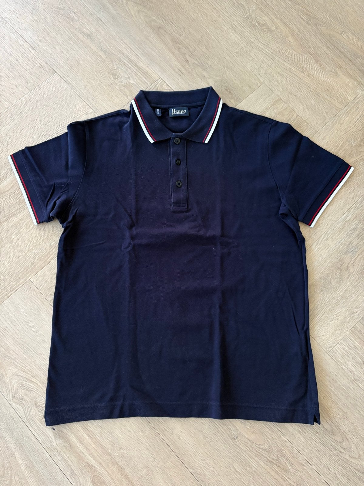 Herno Slim Fit Polo - Donkerblauw - maat XS, Kleding | Heren, Ophalen of Verzenden, Zo goed als nieuw, Maat 46 (S) of kleiner
