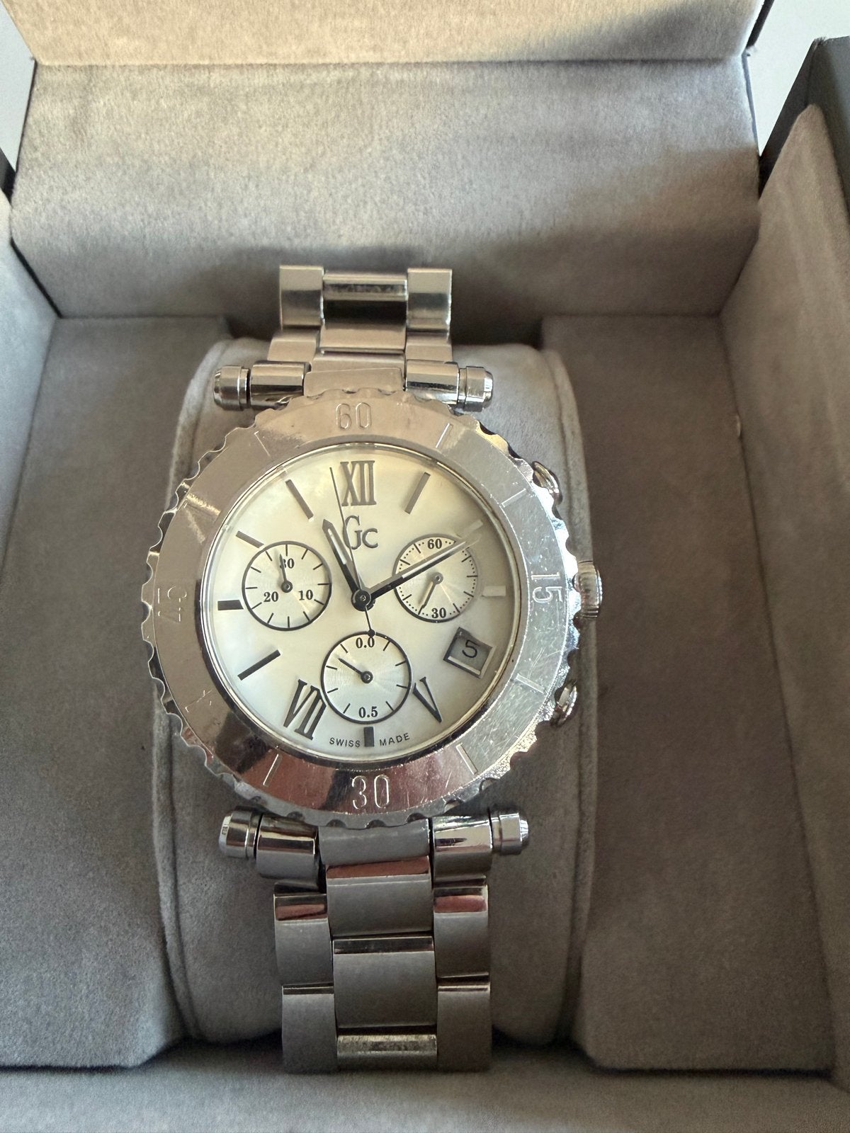 GC Horloge Type 43000 - Stijlvol dames Polshorloge, Gebruikt, Staal, Guess, Polshorloge