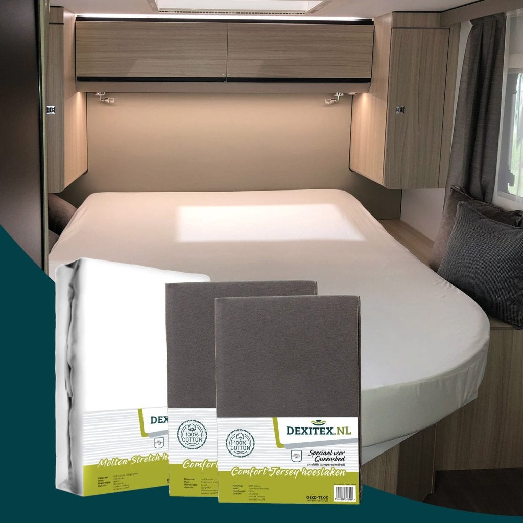 Textielpakket Queensbed/Eilandbed - 1 molton met 2 jersey, Dexitex.nl, Verzenden, Buurserstraat 15 A, 7481 EG,Haaksbergen, Info@dexitex.nl