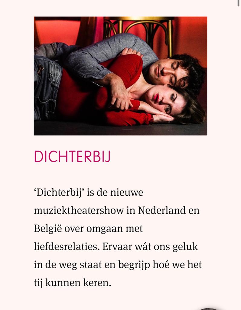 Show dichterbij 2 kaartjes 16 juni 19:30 uit Roosendaal, Tickets en Kaartjes, Twee personen, Juni