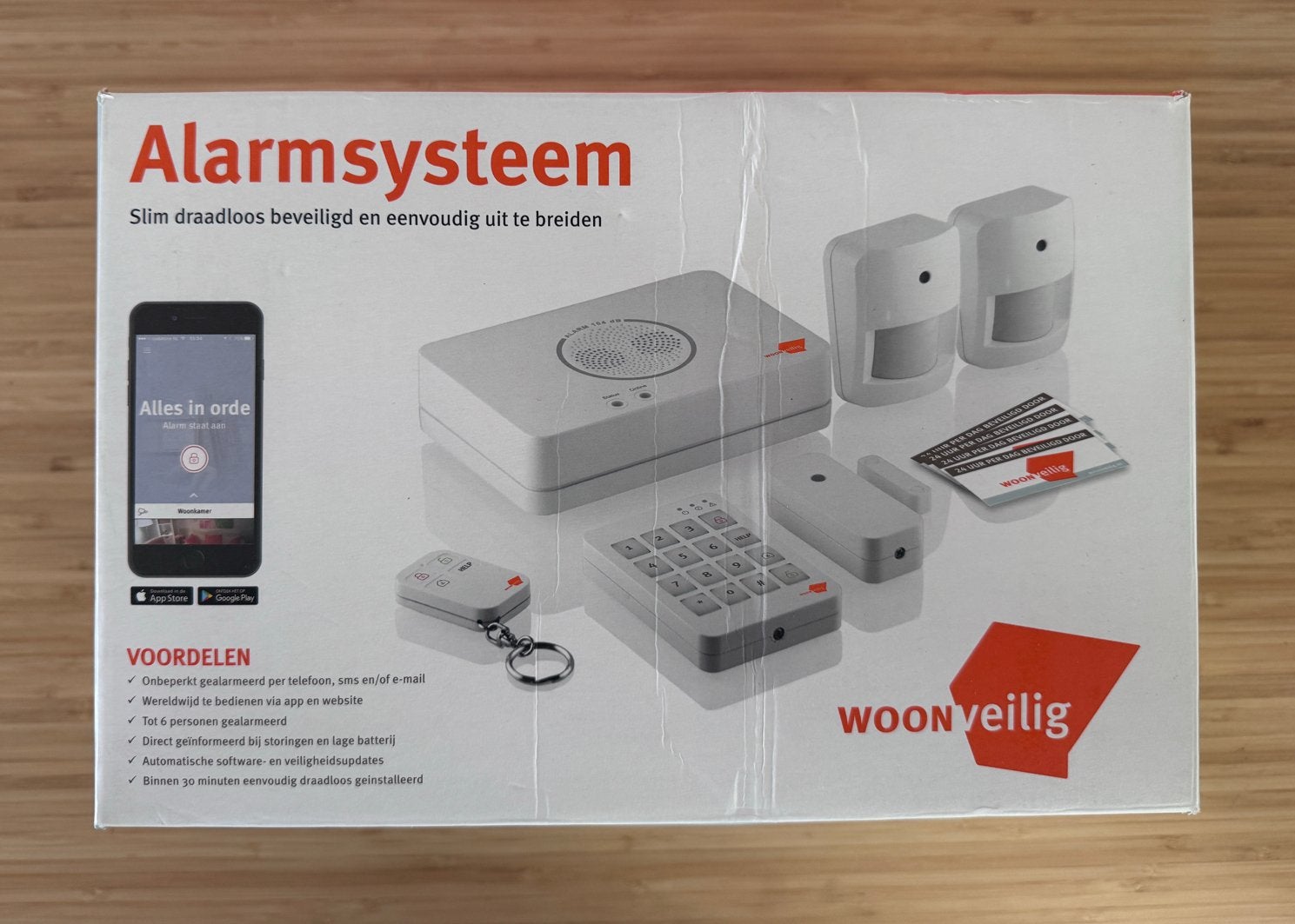 WoonVeilig Alarmsysteem Startpakket - Draadloos & Nieuw, Ophalen, Beweging, Nieuw, Compleet systeem