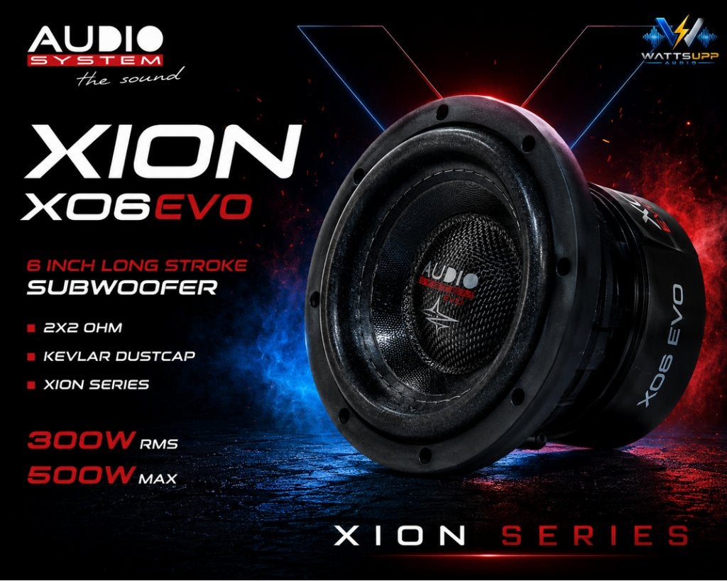 Audio System X06EVO X-ion Long stroke 6 inch subwoofer, Auto diversen, Autospeakers, Nieuw, Ophalen of Verzenden