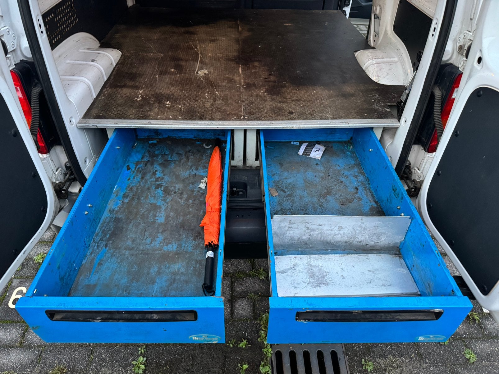VW Caddy dubbele laadvloer 3 lades / bedrijfswageninrichting, Ophalen, Volkswagen