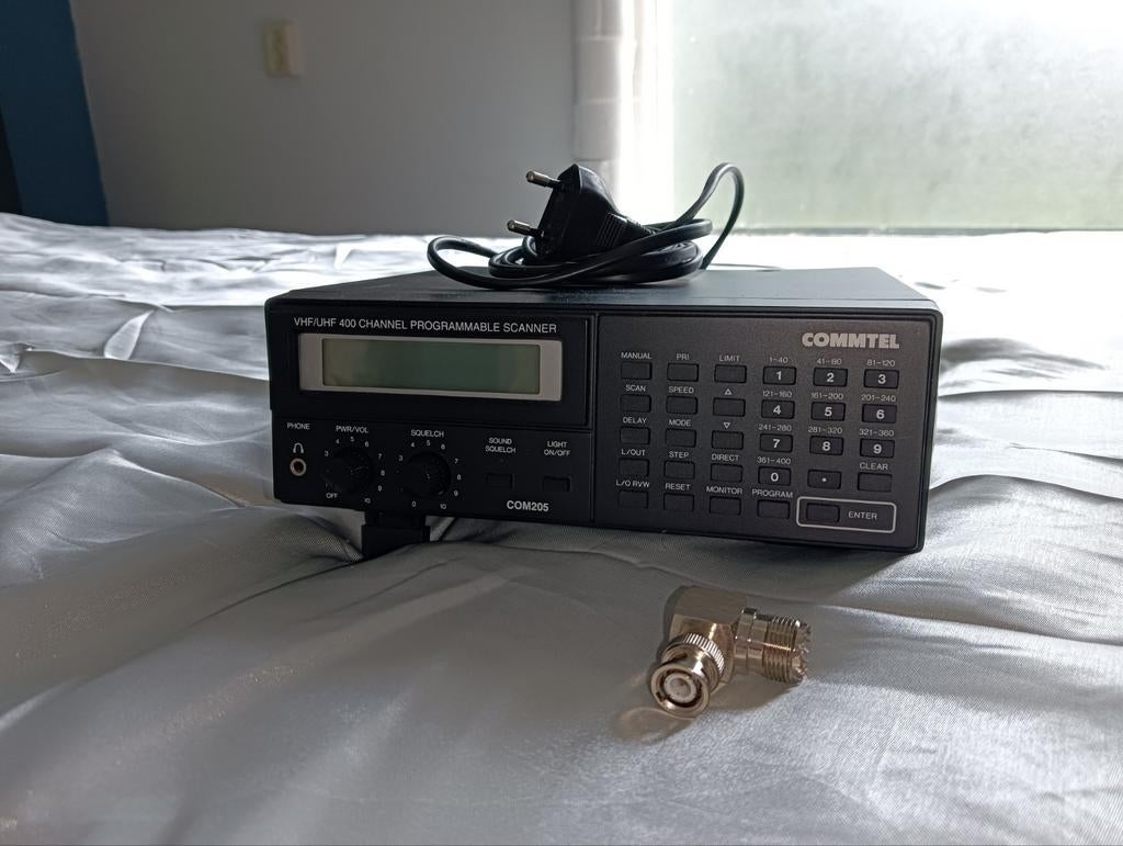 CommTel COM205 VHF/UHF 400 Kanaals Programmeerbare Scanner, Ophalen of Verzenden, Gebruikt, 200 tot 500 kanalen