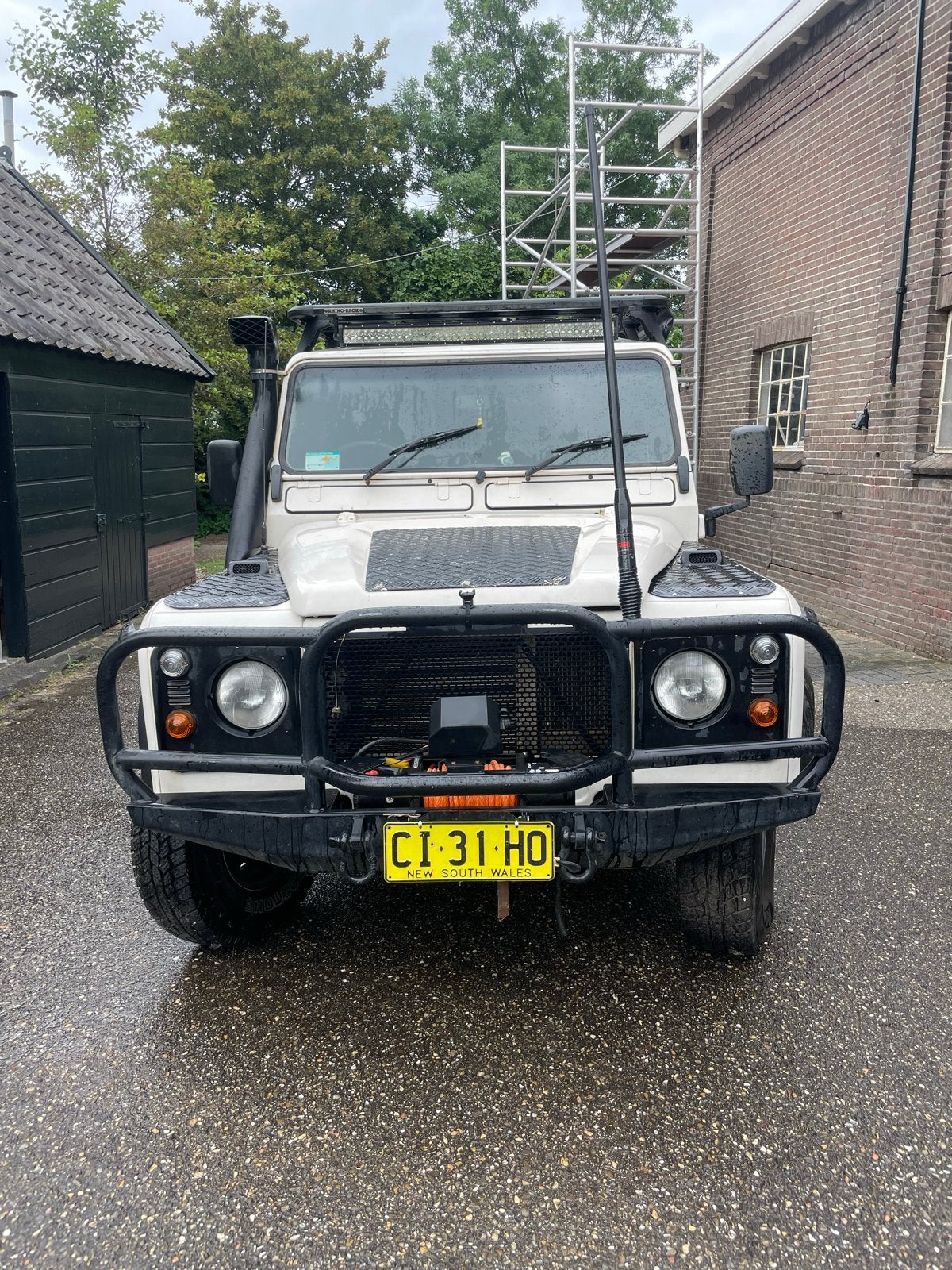 Land Rover Defender 110 300TDi – 1998, Auto's, Land Rover, Stof, Wit, Defender, Particulier