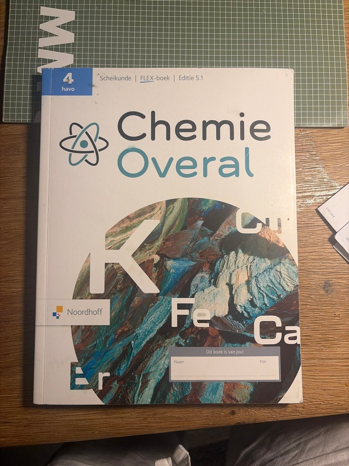 Chemie Overal FLEX-boek 4 havo Editie 5.1 Noordhoff, Boeken, Schoolboeken, Ophalen of Verzenden, Zo goed als nieuw, HAVO, Scheikunde