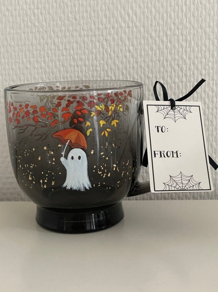 Nieuwe Halloween Mok | Glazen Mok | Spookje | New Ghost Mug, Huis en Inrichting, Ophalen, Overige stijlen, Kop(pen) en/of Schotel(s)