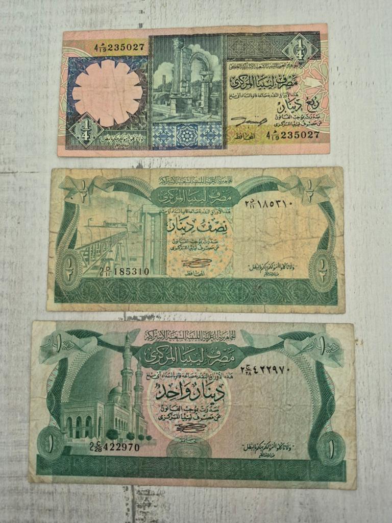 Libische bankbiljetten - Set van 3 biljetten, Ophalen of Verzenden, Overige landen