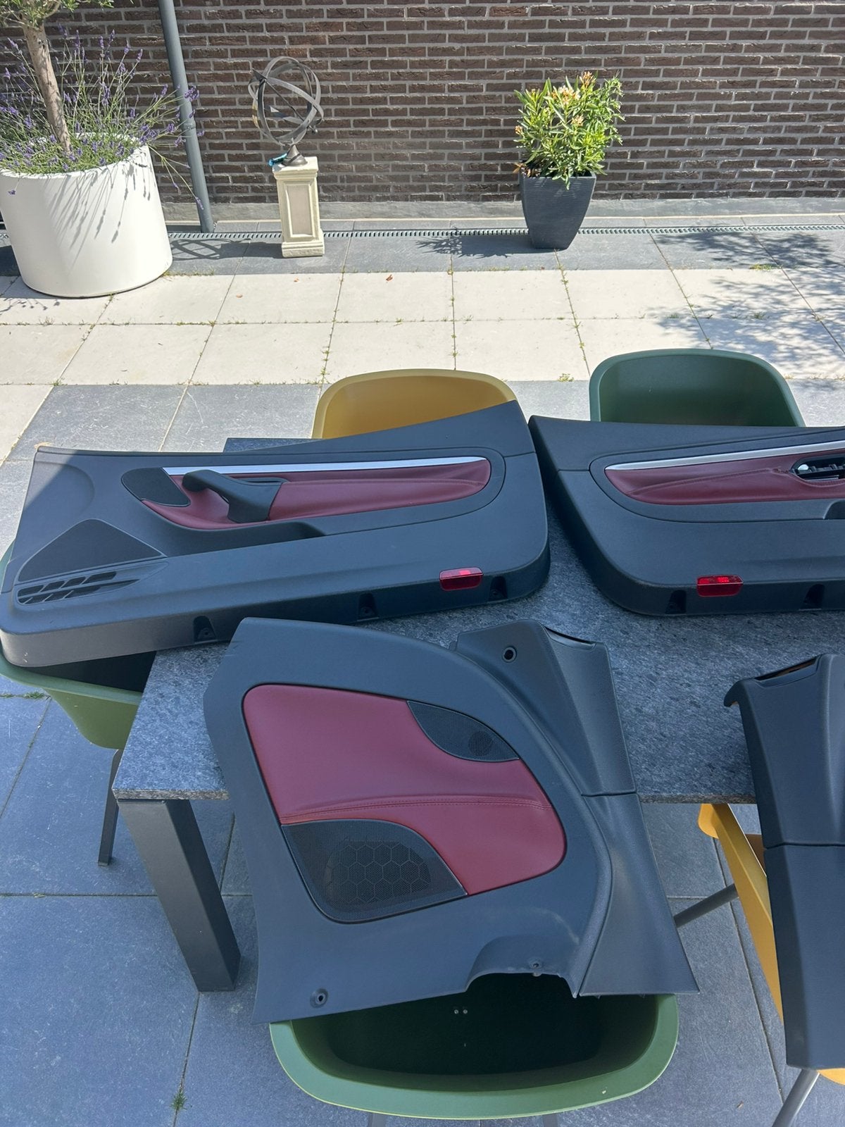 Deurpanelen vw eos leder bordeaux rood, Ophalen, Gebruikt, Volkswagen
