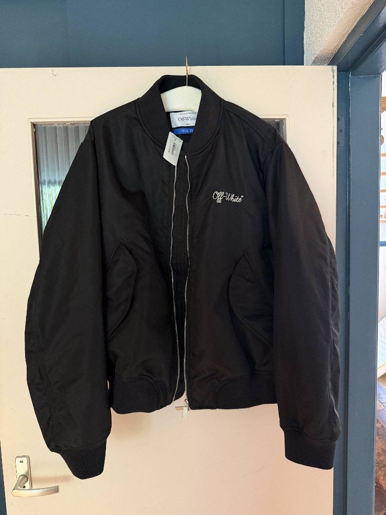 Off-White x Virgil Abloh Bomberjack (maat L), Ophalen of Verzenden, Nieuw, Maat 52/54 (L), Zwart