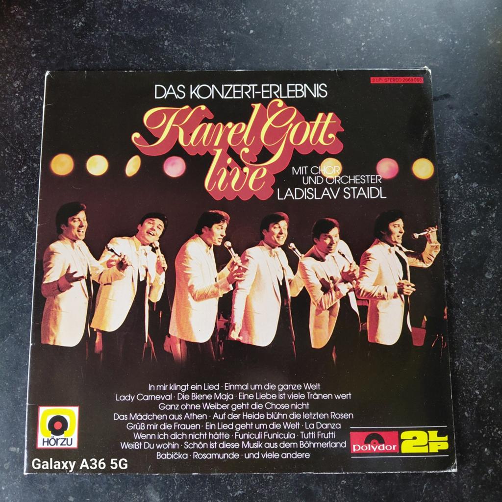 Karel Gott Live - Das Konzert-Erlebnis LP (Polydor), Gatefold hoes, Ophalen of Verzenden, Gebruikt, 12 inch