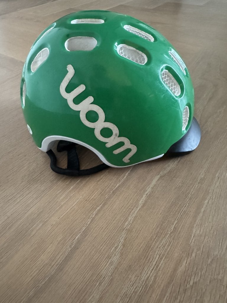 Woom fietshelm groen - Maat S (50-53 cm), S, Jongen of Meisje, Ophalen of Verzenden, Zo goed als nieuw