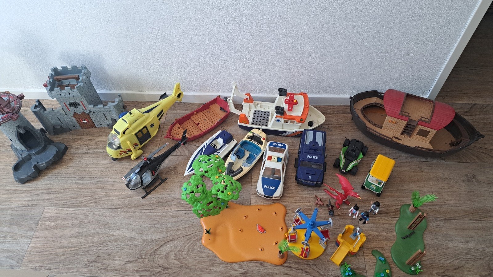 Grote Playmobil collectie: kastelen, voertuigen en meer!, Ophalen, Gebruikt, Complete set, Kasteel/Fort