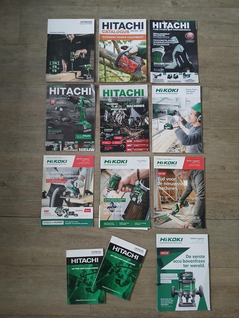 Hitachi en hikoki gereeschapsboeken, Ophalen of Verzenden