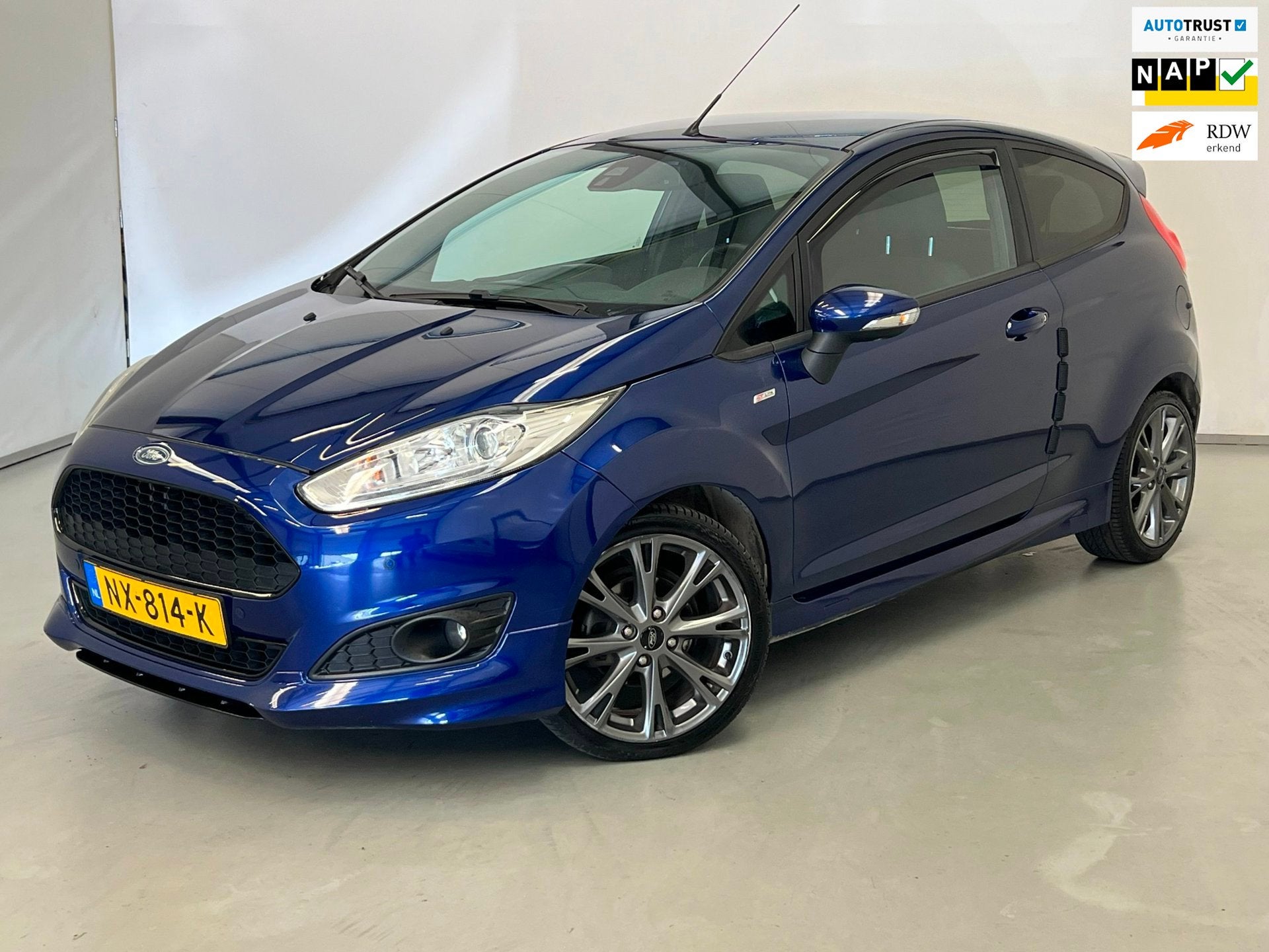 Ford Fiesta 1.0 EcoBoost ST Line / 1e eig / Keyless / Stoelv, Auto's, Ford, Voorwielaandrijving, Blauw, 23 km/l, Origineel Nederlands