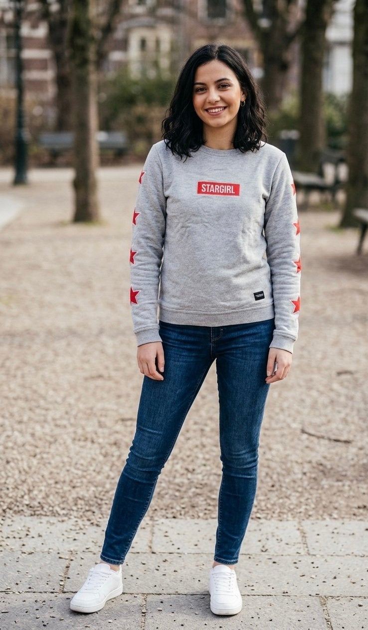 IZGS Colourful Rebel sweater M 38 40 grijs rood, Kleding | Dames, Truien en Vesten, Ophalen of Verzenden, Zo goed als nieuw, Maat 38/40 (M)