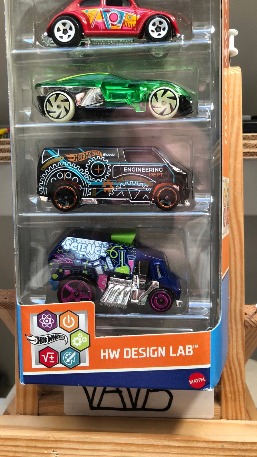 9 Hot Wheels design lab 5 pack Hotwheels VAVB nieuw, Ophalen of Verzenden, Nieuw, Auto