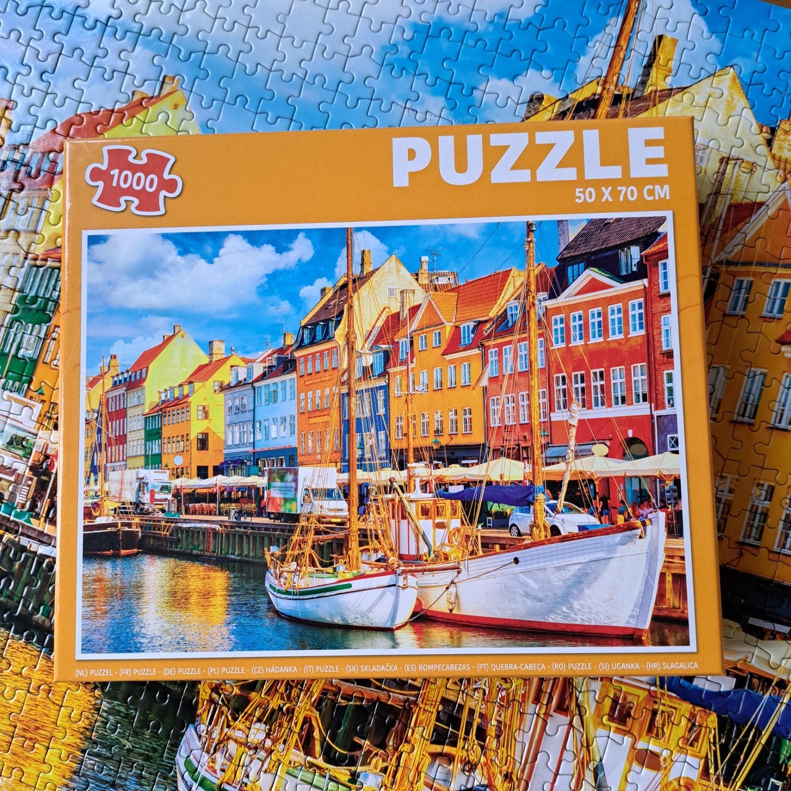 Legpuzzel Kopenhagen 1000 stukjes, Ophalen of Verzenden, 500 t/m 1500 stukjes, Zo goed als nieuw, Legpuzzel