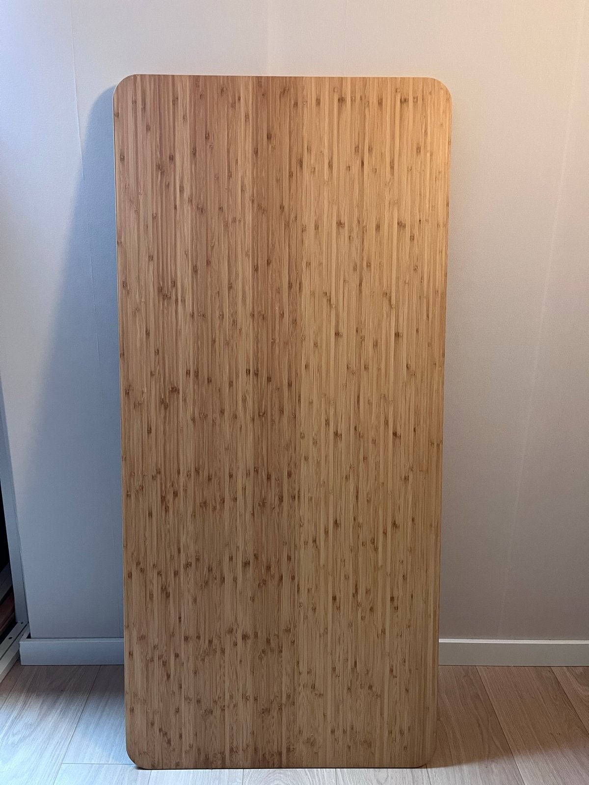 IKEA Hilver Tafelblad Bamboe 140x65 cm, Ophalen, Gebruikt, 100 tot 150 cm, Tot twee personen
