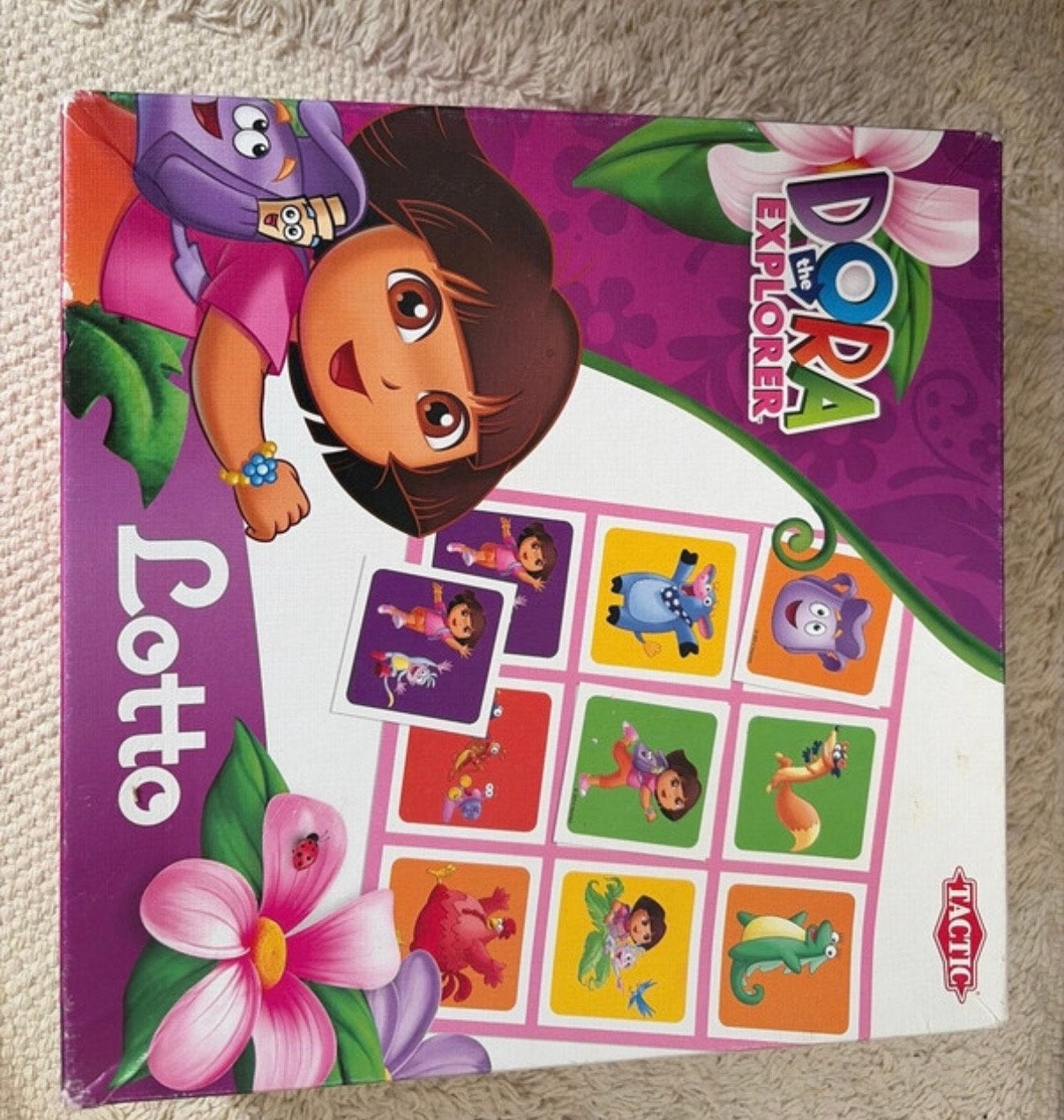 Dora the Explorer Lotto spel, Drie of vier spelers, Ophalen of Verzenden, Gebruikt