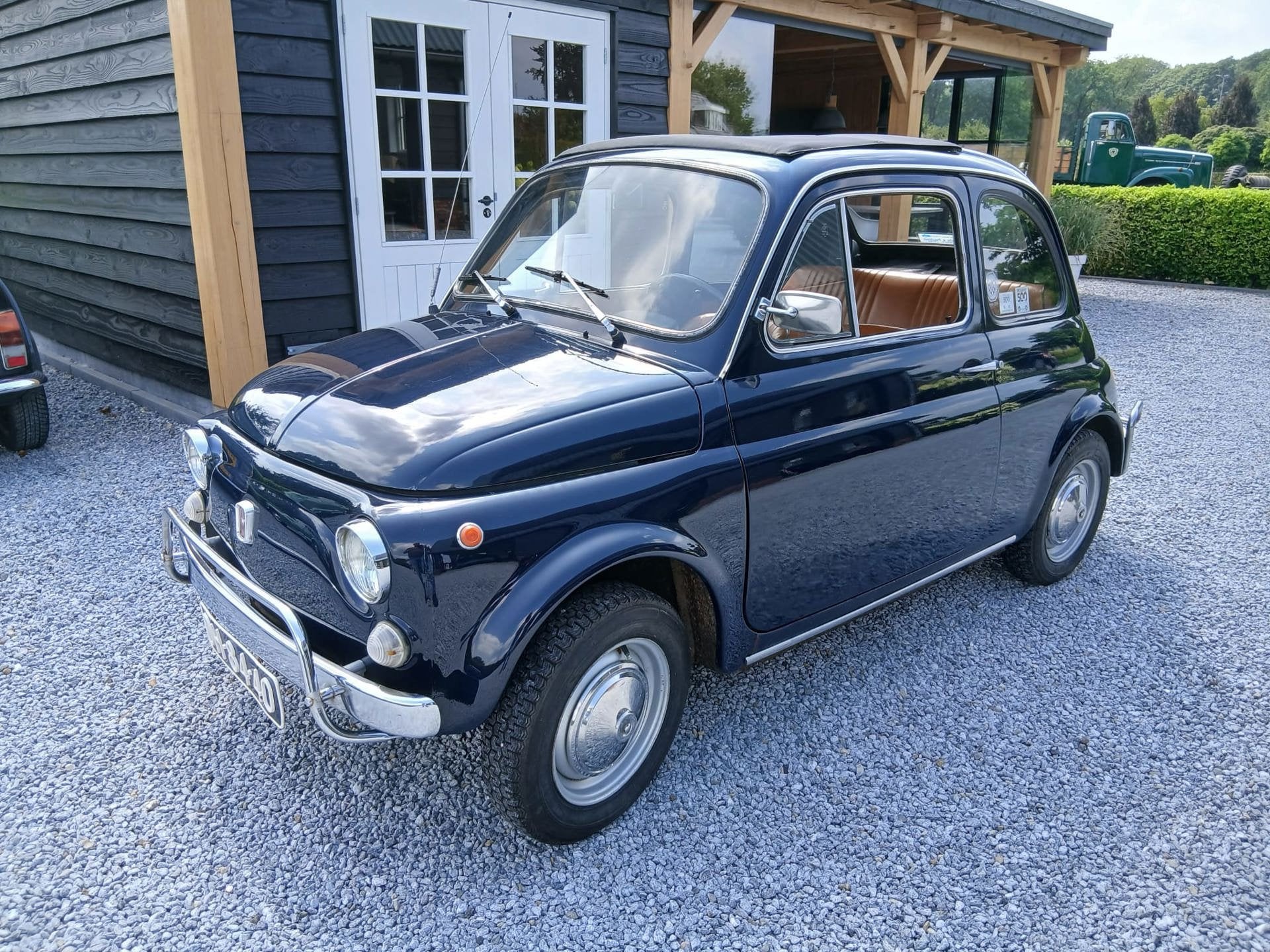 Fiat 500 Lusso de luxe, Achterwielaandrijving, Gebruikt, 514 kg, Blauw