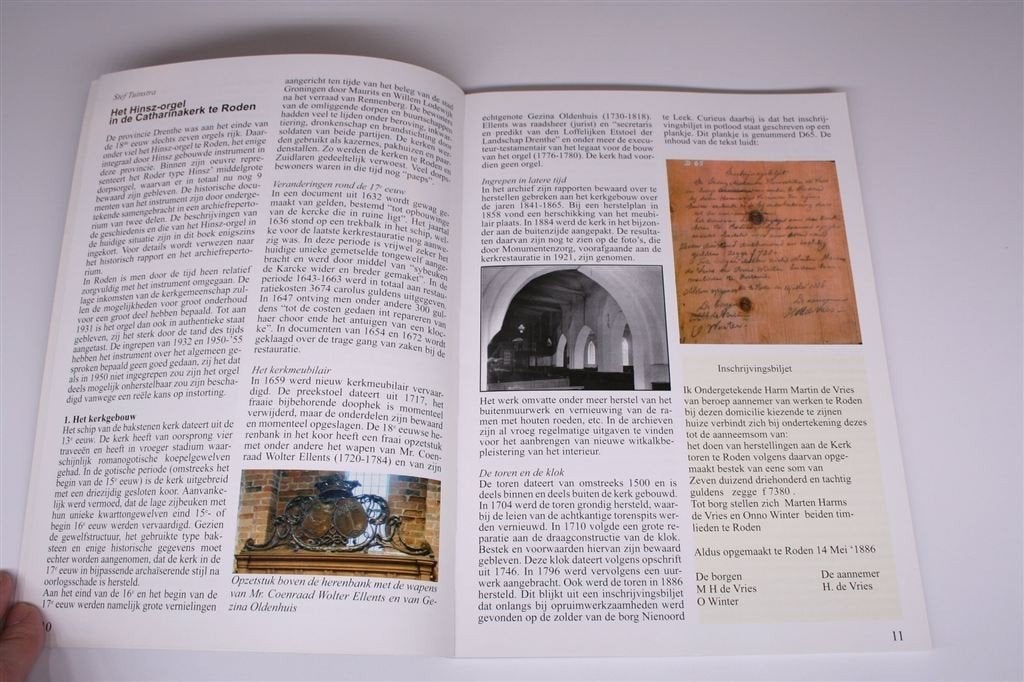 Het Hinsz-orgel in de Catharinakerk te Roden, Ophalen of Verzenden, Zo goed als nieuw, Artiest