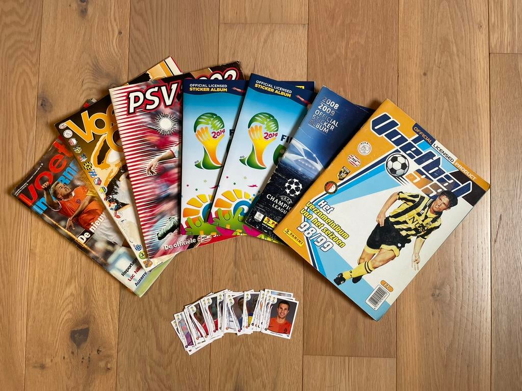 Partij Panini Voetbal Albums 1999 - 2014 | Incompleet, Ophalen of Verzenden, Gebruikt, Overige binnenlandse clubs, Poster, Plaatje of Sticker