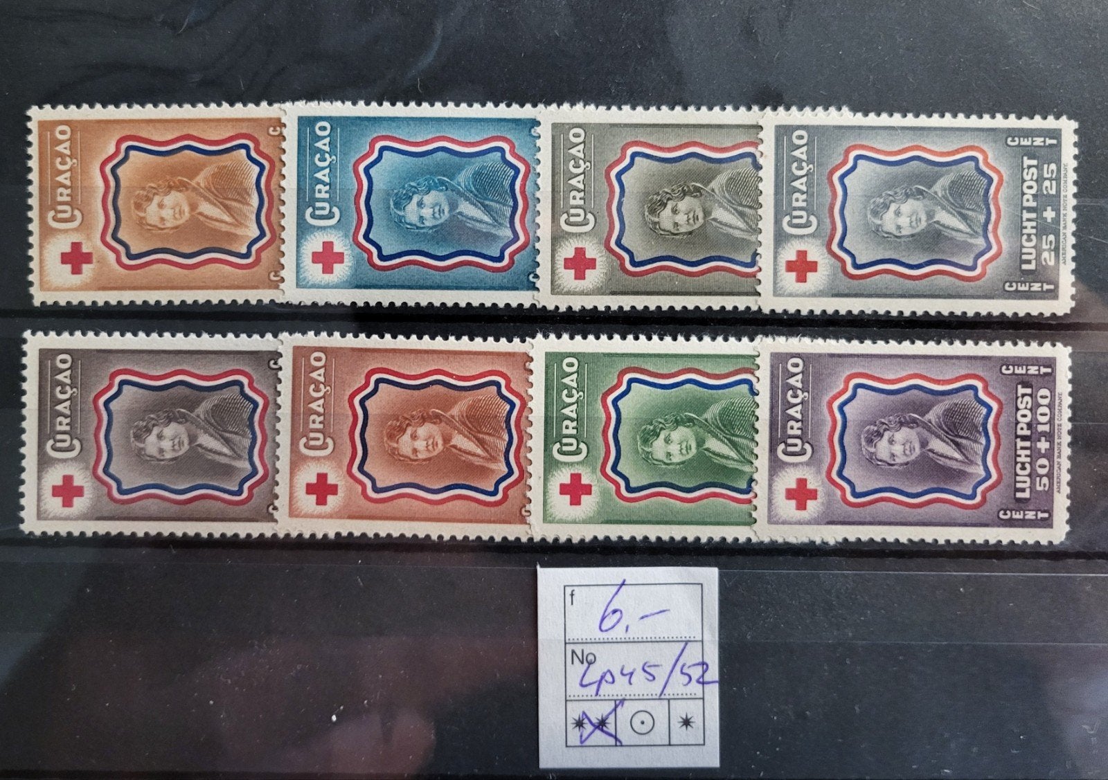 Curacao luchtpost 45/52 POSTFRIS, Ophalen of Verzenden, Postfris