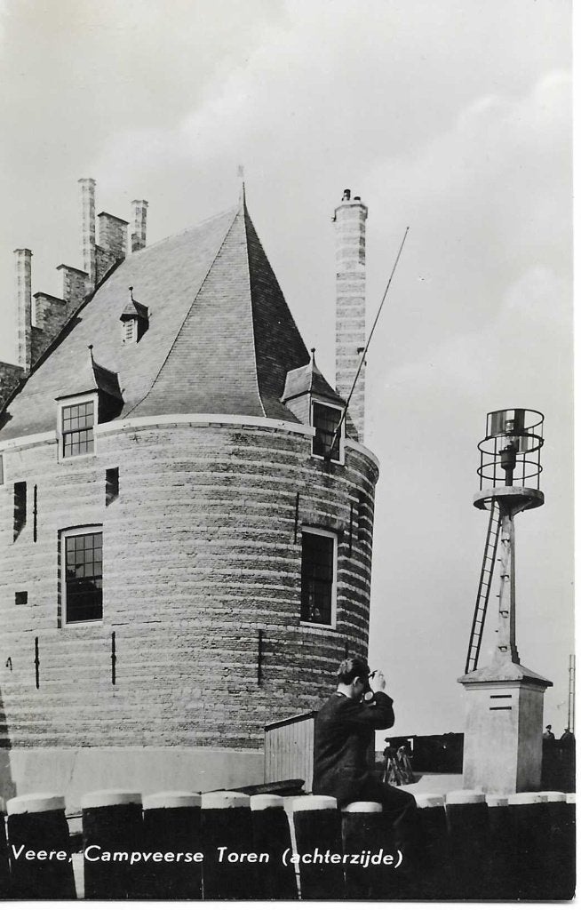 Veere- -Campveerse Toren (achterzijde)., Verzamelen, Ophalen of Verzenden, 1960 tot 1980, Ongelopen, Zeeland