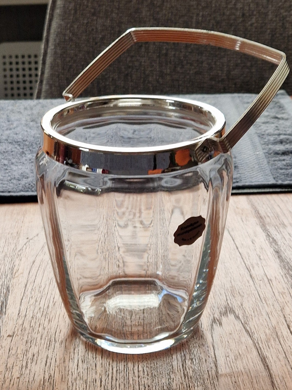 Vintage Kristallen Mondgeblazen Ijsemmer  W-Germany, Antiek en Kunst, Ophalen of Verzenden