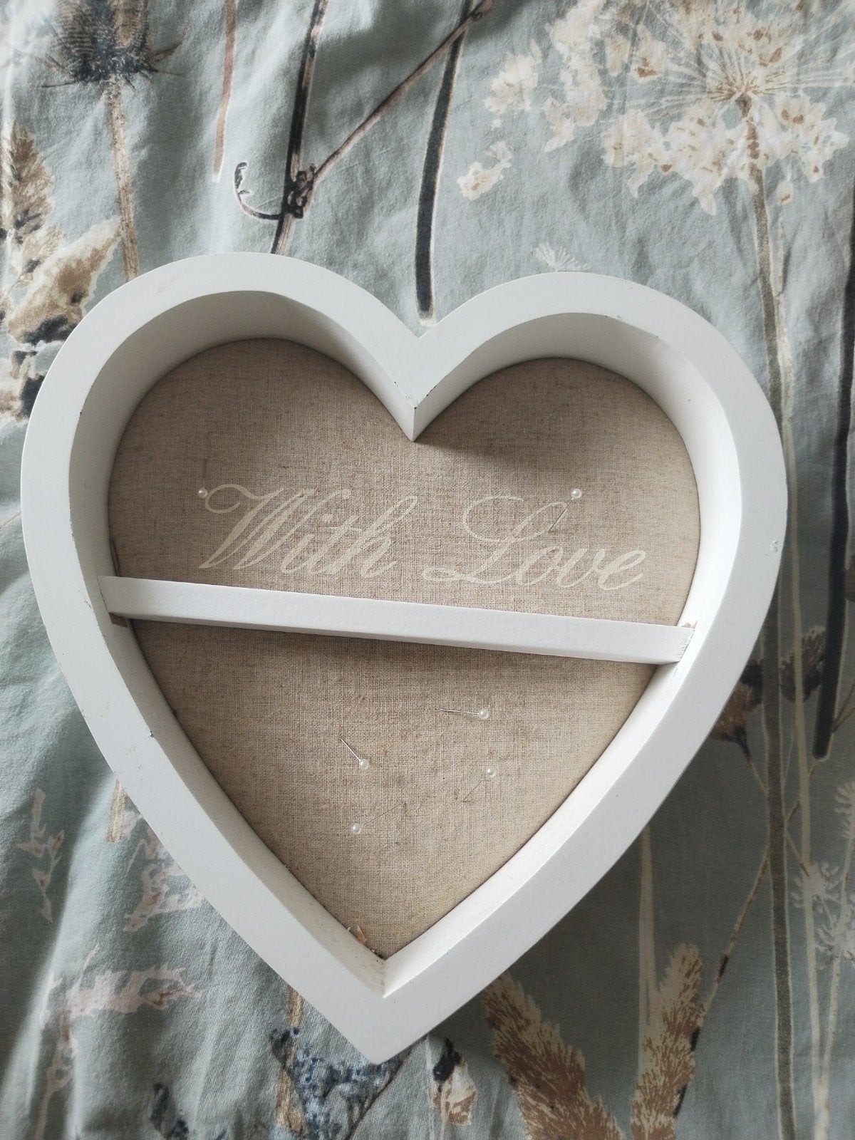 Rivera Maison Hartvormig decoratief plankje 'With Love', Hout, Gebruikt, Ophalen of Verzenden, Landelijk