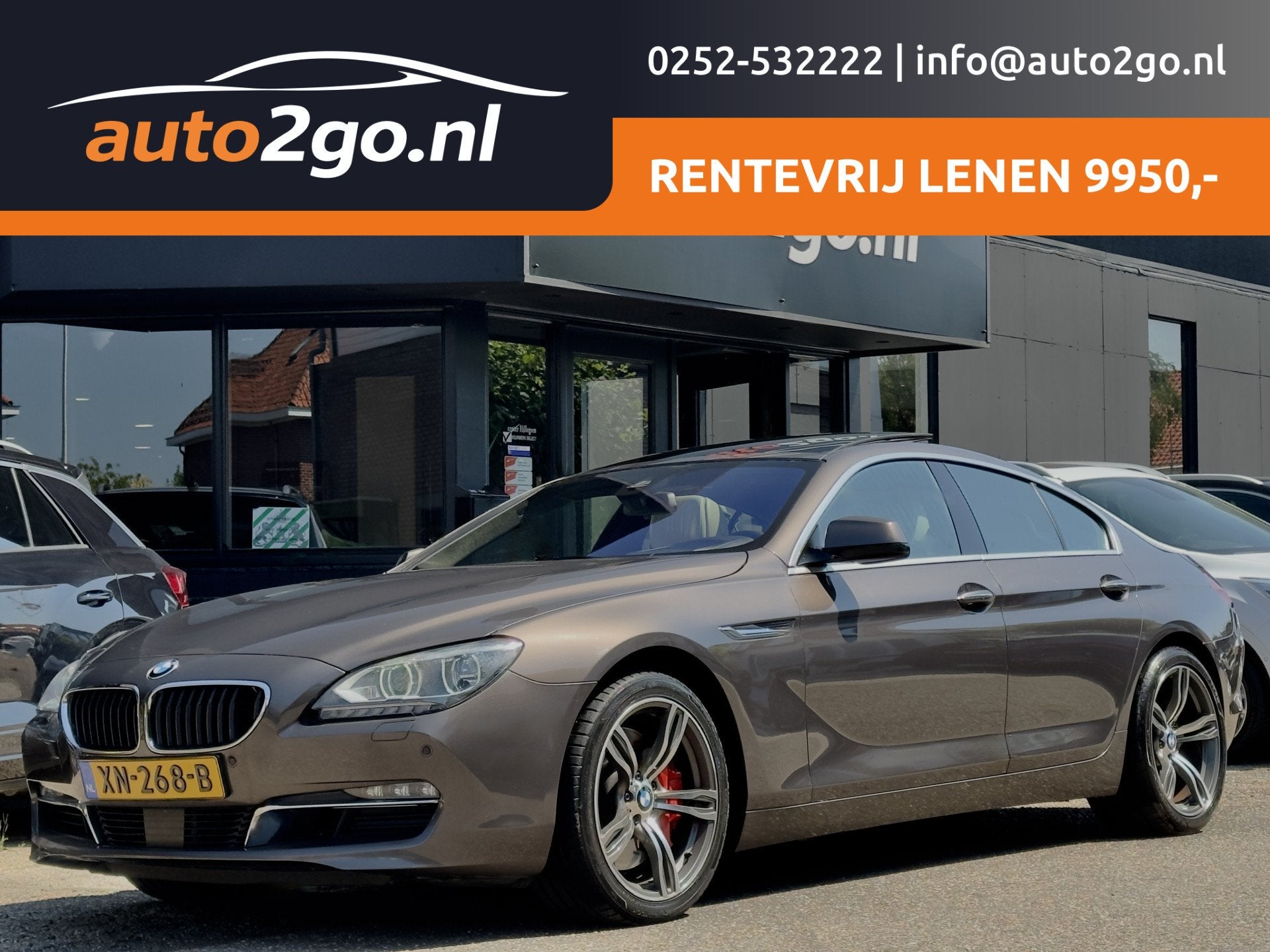 BMW 6 Serie Gran Coupé 650xi AUT8 HIGH EXECUTIVE PANODAK LE, Auto's, Automaat, Euro 5, 8 cilinders, Bruin