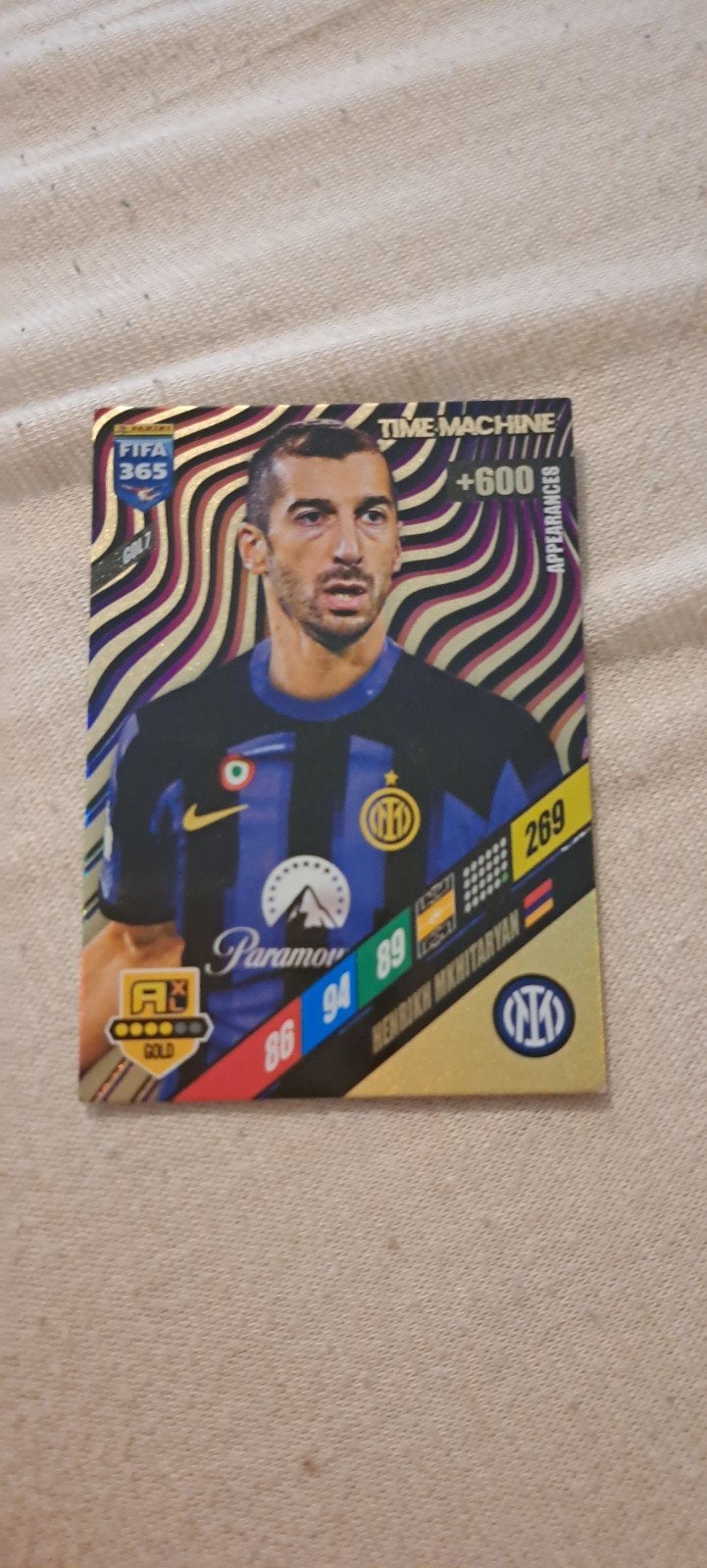 Panini FIFA 365 Adrenalyn XL 2024 Henrikh Mkhitaryan kaart, Ophalen, Zo goed als nieuw, Buitenlandse clubs, Spelerskaart