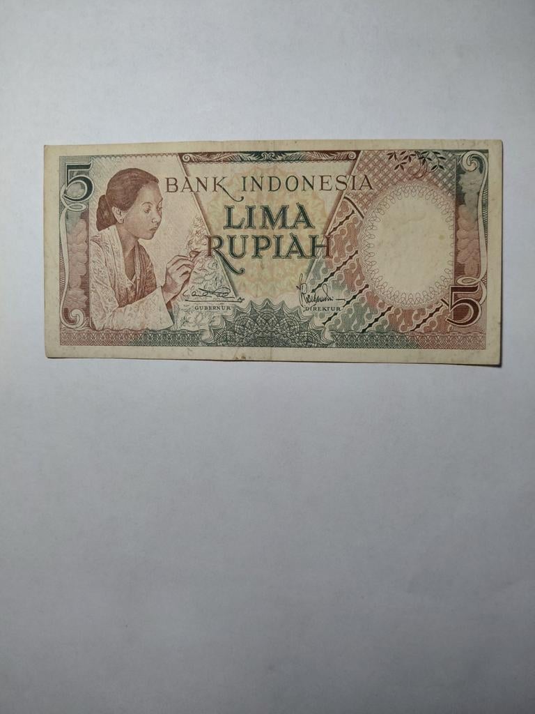 Indonesië 5 rupiah 1958, Ophalen of Verzenden, Zuidoost-Azië